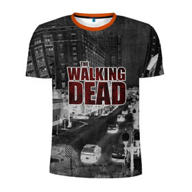 Мужская футболка 3D спортивная с принтом The Walking Dead в Тюмени, 100% полиэстер с улучшенными характеристиками | приталенный силуэт, круглая горловина, широкие плечи, сужается к линии бедра | 