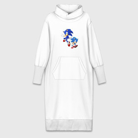 Платье удлиненное хлопок с принтом Sonic (Соник) в Тюмени,  |  | retro | sega | sonic