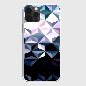 Чехол для iPhone 12 Pro Max с принтом Lowpoly Pattern в Тюмени, Силикон |  | polygon | абстракция | серый