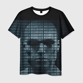 Мужская футболка 3D с принтом Цифровой мир в Тюмени, 100% полиэфир | прямой крой, круглый вырез горловины, длина до линии бедер | Тематика изображения на принте: 