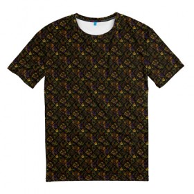 Мужская футболка 3D с принтом Фрактал в Тюмени, 100% полиэфир | прямой крой, круглый вырез горловины, длина до линии бедер | fraktal | текстура | узор | фрактал