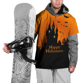 Накидка на куртку 3D с принтом Halloween в Тюмени, 100% полиэстер |  | Тематика изображения на принте: cat | dark | halloween | вамп | вампир | ведьма | готика | кот | кошка | магия | ночь | тыква | хэллоуин