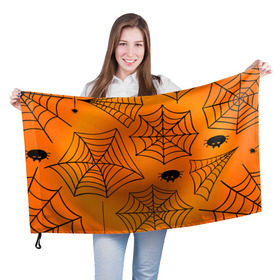 Флаг 3D с принтом Halloween в Тюмени, 100% полиэстер | плотность ткани — 95 г/м2, размер — 67 х 109 см. Принт наносится с одной стороны | cat | dark | halloween | вамп | вампир | ведьма | готика | кот | кошка | магия | ночь | тыква | хэллоуин