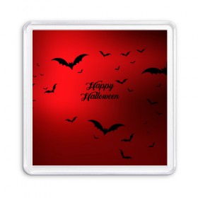 Магнит 55*55 с принтом Halloween в Тюмени, Пластик | Размер: 65*65 мм; Размер печати: 55*55 мм | Тематика изображения на принте: cat | dark | halloween | вамп | вампир | ведьма | готика | кот | кошка | магия | ночь | тыква | хэллоуин