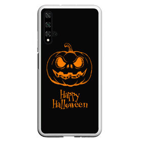 Чехол для Honor 20 с принтом Halloween в Тюмени, Силикон | Область печати: задняя сторона чехла, без боковых панелей | cat | dark | halloween | вамп | вампир | ведьма | готика | кот | кошка | магия | ночь | тыква | хэллоуин