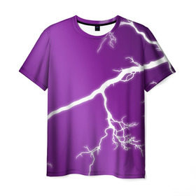 Мужская футболка 3D с принтом cs:go - Lightning strike в Тюмени, 100% полиэфир | прямой крой, круглый вырез горловины, длина до линии бедер | cs | csgo | lightning strike | го | кс | удар молнии