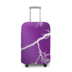 Чехол для чемодана 3D с принтом cs:go - Lightning strike в Тюмени, 86% полиэфир, 14% спандекс | двустороннее нанесение принта, прорези для ручек и колес | Тематика изображения на принте: cs | csgo | lightning strike | го | кс | удар молнии