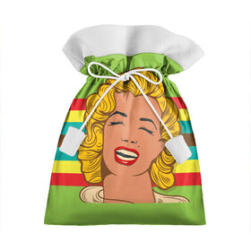 Подарочный 3D мешок с принтом Marilyn Monroe в Тюмени, 100% полиэстер | Размер: 29*39 см | Тематика изображения на принте: marilyn monroe | мэрилин монро