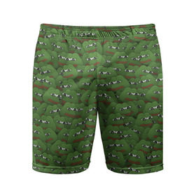 Мужские шорты 3D спортивные с принтом Грустные лягушки в Тюмени,  |  | frog | mem | sad | мем