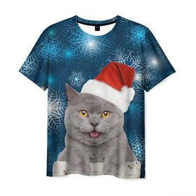 Мужская футболка 3D с принтом Праздничная пара 2 в Тюмени, 100% полиэфир | прямой крой, круглый вырез горловины, длина до линии бедер | кот | котики | любовь | парные | праздники | собаки