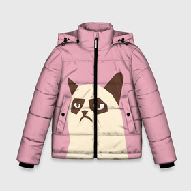 Зимняя куртка для мальчиков 3D с принтом Grumpy cat pink в Тюмени, ткань верха — 100% полиэстер; подклад — 100% полиэстер, утеплитель — 100% полиэстер | длина ниже бедра, удлиненная спинка, воротник стойка и отстегивающийся капюшон. Есть боковые карманы с листочкой на кнопках, утяжки по низу изделия и внутренний карман на молнии. 

Предусмотрены светоотражающий принт на спинке, радужный светоотражающий элемент на пуллере молнии и на резинке для утяжки | кот | мем | угрюмый