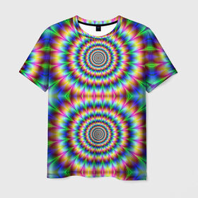 Мужская футболка 3D с принтом Grazy fractal в Тюмени, 100% полиэфир | прямой крой, круглый вырез горловины, длина до линии бедер | Тематика изображения на принте: fraktal | luxury | premium | vip | премиум | фрактал | эксклюзив