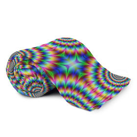 Плед 3D с принтом Grazy fractal в Тюмени, 100% полиэстер | закругленные углы, все края обработаны. Ткань не мнется и не растягивается | fraktal | luxury | premium | vip | премиум | фрактал | эксклюзив