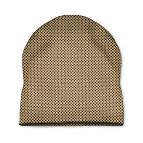 Шапка 3D с принтом Текстура точки в Тюмени, 100% полиэстер | универсальный размер, печать по всей поверхности изделия | dot | коричневая | текстура | точки