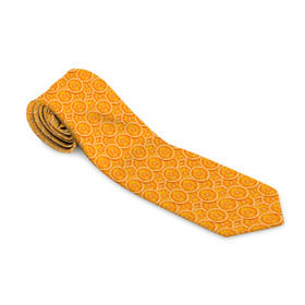 Галстук 3D с принтом Текстура апельсин в Тюмени, 100% полиэстер | Длина 148 см; Плотность 150-180 г/м2 | Тематика изображения на принте: orange | апельсин | еда | мода | стиль | текстура