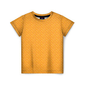 Детская футболка 3D с принтом Текстура апельсин в Тюмени, 100% гипоаллергенный полиэфир | прямой крой, круглый вырез горловины, длина до линии бедер, чуть спущенное плечо, ткань немного тянется | Тематика изображения на принте: orange | апельсин | еда | мода | стиль | текстура