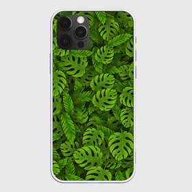 Чехол для iPhone 12 Pro Max с принтом Тропические листья в Тюмени, Силикон |  | джунгли | монстера | пальма | растения | тропики