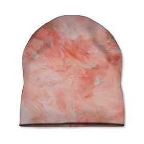 Шапка 3D с принтом Розовый мрамор - Венец в Тюмени, 100% полиэстер | универсальный размер, печать по всей поверхности изделия | каменный | камень | мрамор | мраморный | розовый мрамор