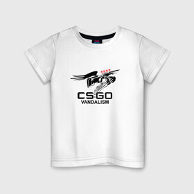 Детская футболка хлопок с принтом cs:go - Mirage graffity в Тюмени, 100% хлопок | круглый вырез горловины, полуприлегающий силуэт, длина до линии бедер | awp | coldzera | cs | csgo | graffity | mirage | sk | го | кс