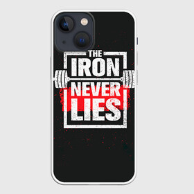 Чехол для iPhone 13 mini с принтом Bodybuilding: Железо не лжёт в Тюмени,  |  | Тематика изображения на принте: bodybuilding