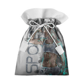 Подарочный 3D мешок с принтом Фитоняшка в Тюмени, 100% полиэстер | Размер: 29*39 см | Тематика изображения на принте: fitness