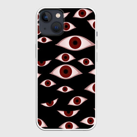 Чехол для iPhone 13 с принтом Глаза в Тюмени,  |  | Тематика изображения на принте: alucard | anime | helloween | hellsing | vampire | алукард | аниме | вампир | хеллоуин | хеллсинг