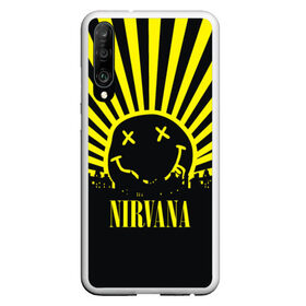 Чехол для Honor P30 с принтом Nirvana в Тюмени, Силикон | Область печати: задняя сторона чехла, без боковых панелей | cobain | kurt | кобейн | курт | нирвана