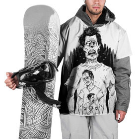 Накидка на куртку 3D с принтом Зомби рекурсия в Тюмени, 100% полиэстер |  | halloween | zombie | зомби | рекурсия | хэллоуин