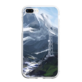 Чехол для iPhone 7Plus/8 Plus матовый с принтом Горы Алтая в Тюмени, Силикон | Область печати: задняя сторона чехла, без боковых панелей | горы | пейзаж