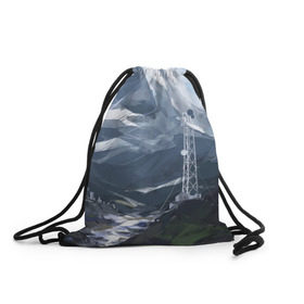 Рюкзак-мешок 3D с принтом Горы Алтая в Тюмени, 100% полиэстер | плотность ткани — 200 г/м2, размер — 35 х 45 см; лямки — толстые шнурки, застежка на шнуровке, без карманов и подкладки | горы | пейзаж
