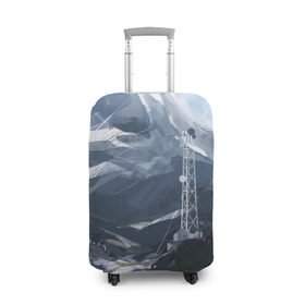 Чехол для чемодана 3D с принтом Горы Алтая в Тюмени, 86% полиэфир, 14% спандекс | двустороннее нанесение принта, прорези для ручек и колес | горы | пейзаж