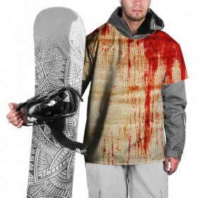 Накидка на куртку 3D с принтом Бинты 2 в Тюмени, 100% полиэстер |  | halloween | helloween | кровь | ужас | хеллоин | хеллоуин | хелуин