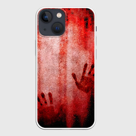 Чехол для iPhone 13 mini с принтом Отпечатки 2 в Тюмени,  |  | halloween | helloween | кровь | ужас | хеллоин | хеллоуин | хелуин