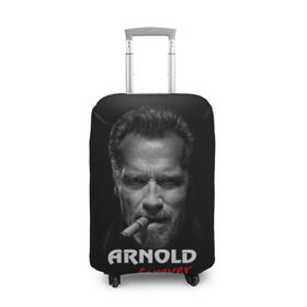 Чехол для чемодана 3D с принтом Arnold forever в Тюмени, 86% полиэфир, 14% спандекс | двустороннее нанесение принта, прорези для ручек и колес | актёр | арнольд шварценеггер | боевик | звезда | киногерой | супергерой | терминатор