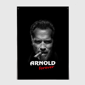 Постер с принтом Arnold forever в Тюмени, 100% бумага
 | бумага, плотность 150 мг. Матовая, но за счет высокого коэффициента гладкости имеет небольшой блеск и дает на свету блики, но в отличии от глянцевой бумаги не покрыта лаком | актёр | арнольд шварценеггер | боевик | звезда | киногерой | супергерой | терминатор