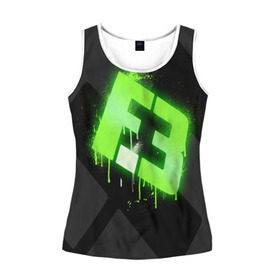 Женская майка 3D с принтом cs:go - Flipsid3 (Black collection) в Тюмени, 100% полиэстер | круглая горловина, прямой силуэт, длина до линии бедра | cs | csgo | flipsid3 | го | кс