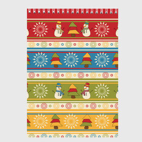 Скетчбук с принтом Новый год в Тюмени, 100% бумага
 | 48 листов, плотность листов — 100 г/м2, плотность картонной обложки — 250 г/м2. Листы скреплены сверху удобной пружинной спиралью | 2017 | дед мороз | елка | новый год | подарок на новый год | праздник | снеговик | снежинки