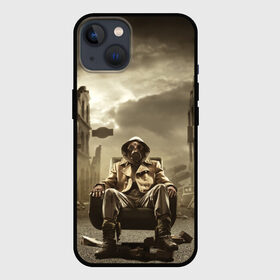Чехол для iPhone 13 с принтом Каменные джунги в Тюмени,  |  | Тематика изображения на принте: атака | выжить | газ | герой | новинки | оружие | противогаз | радиация | химическая