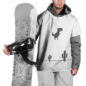 Накидка на куртку 3D с принтом T-rex game в Тюмени, 100% полиэстер |  | chrome | google | гугл | хром