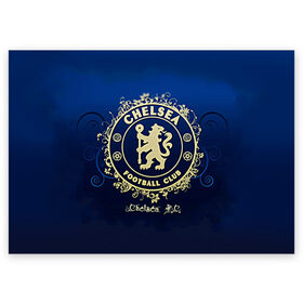 Поздравительная открытка с принтом Chelsea в Тюмени, 100% бумага | плотность бумаги 280 г/м2, матовая, на обратной стороне линовка и место для марки
 | chelsea | football. | английская премьер лига | апл | футбол | челси