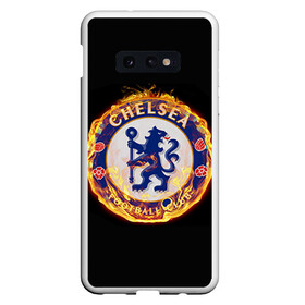 Чехол для Samsung S10E с принтом Chelsea в Тюмени, Силикон | Область печати: задняя сторона чехла, без боковых панелей | chelsea | football. | английская премьер лига | апл | футбол | челси