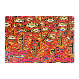Магнитный плакат 3Х2 с принтом Психоделичный сюр в Тюмени, Полимерный материал с магнитным слоем | 6 деталей размером 9*9 см | глаза | губы | деревья | психоделика | сюр | сюрреализм | упоротость