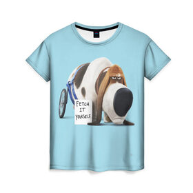 Женская футболка 3D с принтом Веселые животные в Тюмени, 100% полиэфир ( синтетическое хлопкоподобное полотно) | прямой крой, круглый вырез горловины, длина до линии бедер | веселые животные | домашние животные | котики | кролики | мультики | прикол | прикольные надписи | собаки