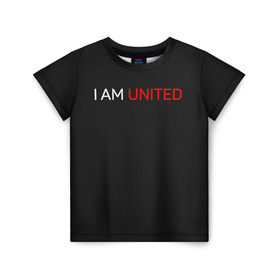 Детская футболка 3D с принтом Manchester United team в Тюмени, 100% гипоаллергенный полиэфир | прямой крой, круглый вырез горловины, длина до линии бедер, чуть спущенное плечо, ткань немного тянется | Тематика изображения на принте: manchester united