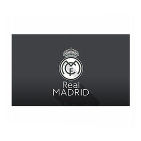 Бумага для упаковки 3D с принтом Real Madrid в Тюмени, пластик и полированная сталь | круглая форма, металлическое крепление в виде кольца | Тематика изображения на принте: real madrid