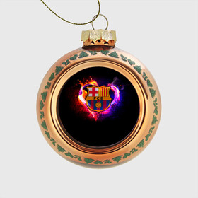 Стеклянный ёлочный шар с принтом Barcelona7 в Тюмени, Стекло | Диаметр: 80 мм | Тематика изображения на принте: barcelona | football | барса | барселона | примера | футбол | чемпионат испании
