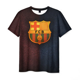 Мужская футболка 3D с принтом Barcelona8 в Тюмени, 100% полиэфир | прямой крой, круглый вырез горловины, длина до линии бедер | barcelona | football | барса | барселона | примера | футбол | чемпионат испании