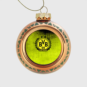 Стеклянный ёлочный шар с принтом Borussia5 в Тюмени, Стекло | Диаметр: 80 мм | borussia | bvb | football | боруссия | бундеслига | дортмунд | футбол | чемпионат германии