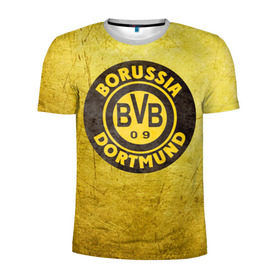 Мужская футболка 3D спортивная с принтом Borussia3 в Тюмени, 100% полиэстер с улучшенными характеристиками | приталенный силуэт, круглая горловина, широкие плечи, сужается к линии бедра | borussia | bvb | football | боруссия | бундеслига | дортмунд | футбол | чемпионат германии