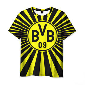 Мужская футболка 3D с принтом Borussia1 в Тюмени, 100% полиэфир | прямой крой, круглый вырез горловины, длина до линии бедер | borussia | bvb | football | боруссия | бундеслига | дортмунд | футбол | чемпионат германии